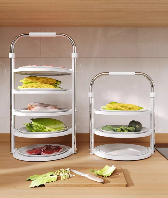 Wholesale Foldable Storage Rack Basket for Dish