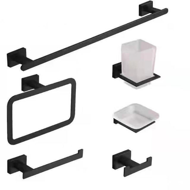 6pcs Bathroom Hardware Accessories Sets with Chrome Plated