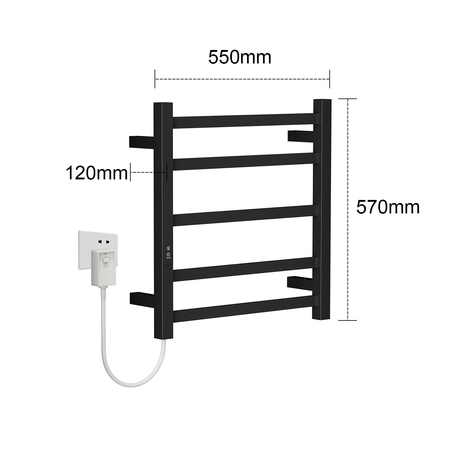 Black Electric Towel Warmer with High Quality