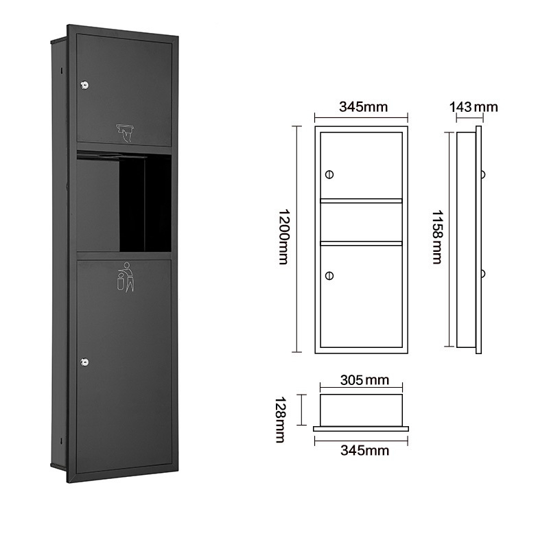 Stainless Steel 304 Built in Trash Bin Manufacturer