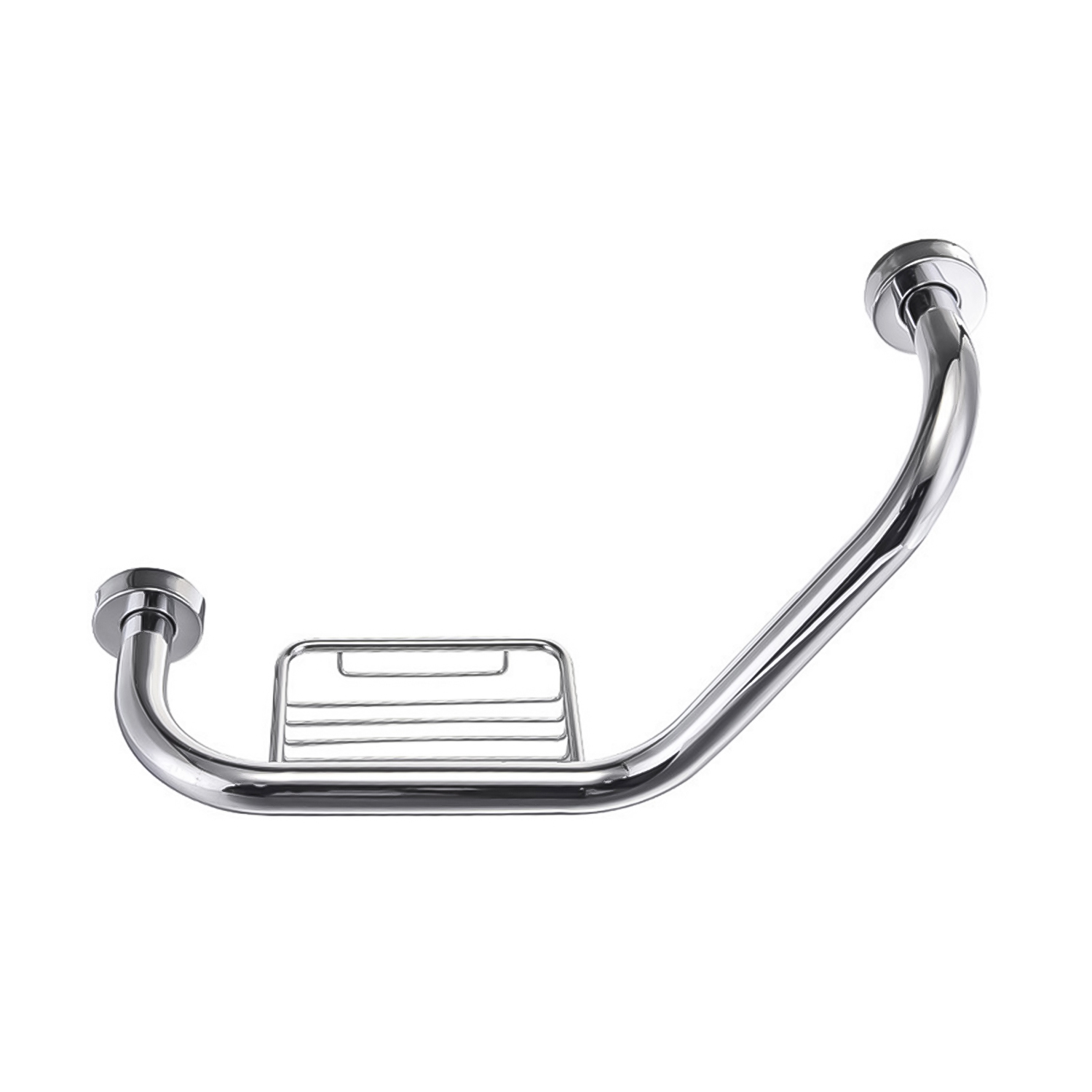 Stainless Steel Bathroom Safety Grab Bar with Soap Holder