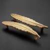 Brass Leaf Shape Drawer Handle