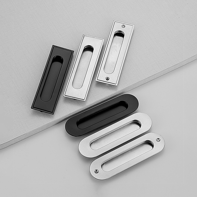 Black Stainless Steel Cabinet Drawer Handle